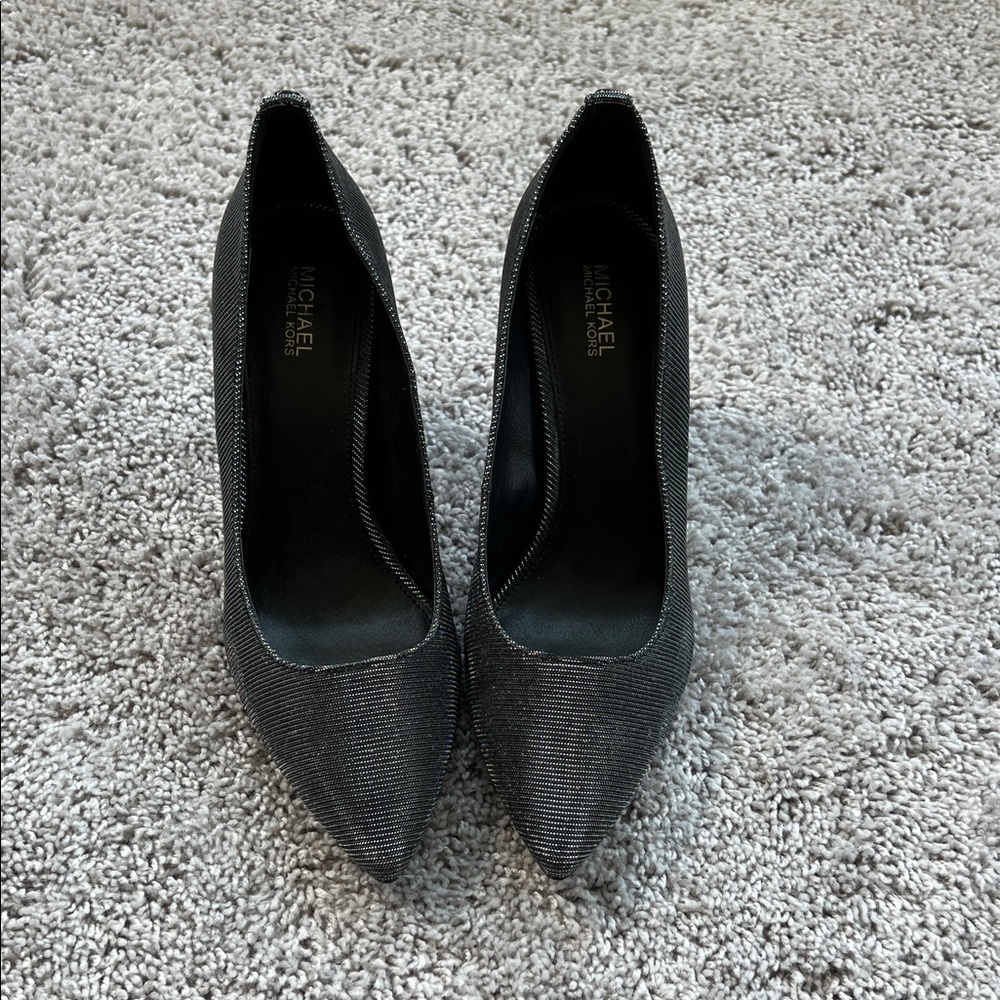Michael Kors Textured Black Heels